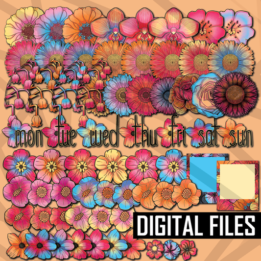 Digital 318 Florals Die Cut Addon