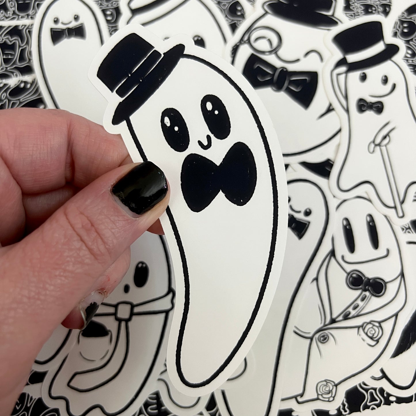Black and White Dapper Boo Die Cut Bundle