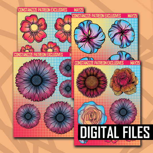 Digital 318 Florals Deco Sheet Bundle