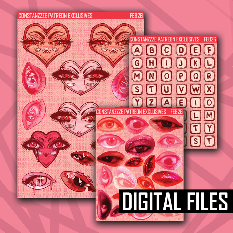 Digital Eye Heart U Base Sheet Bundle