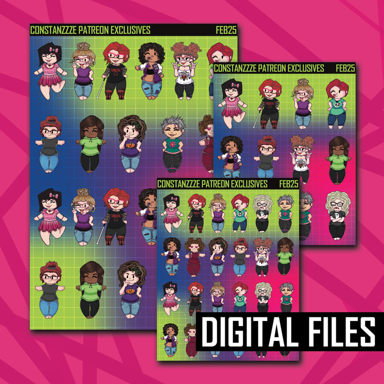 Digital February Chibi Higher Sheet Bundle