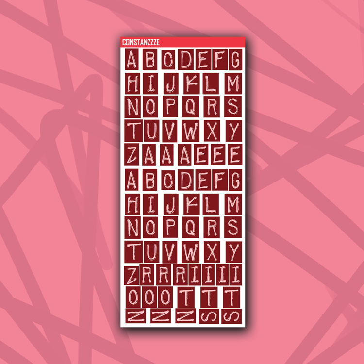 Eye Heart U Label Letters