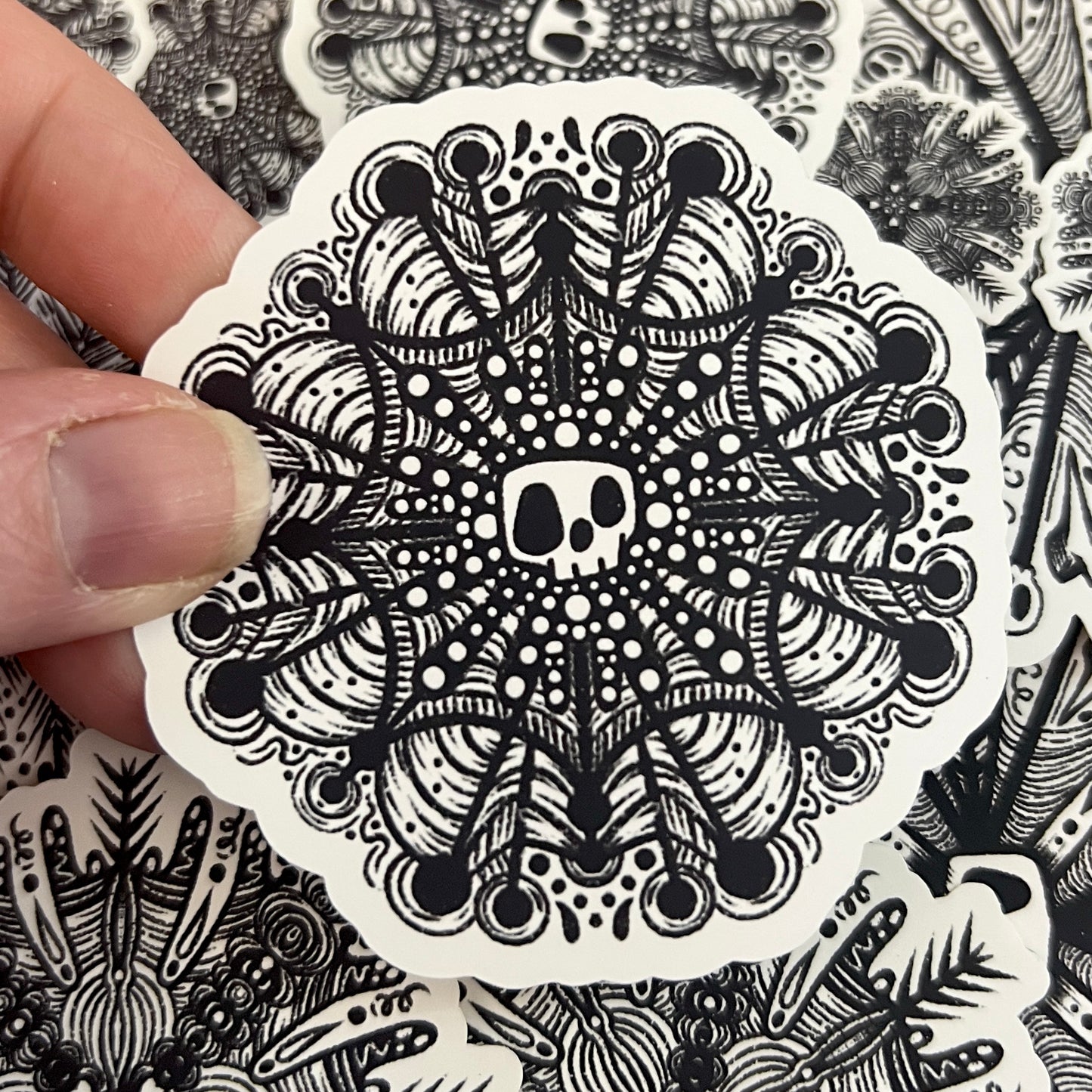 Skull Witch Winter Snowflake Die Cut Bundle