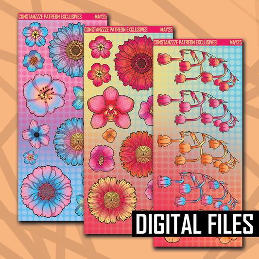Digital 318 Florals Higher Sheet Bundle