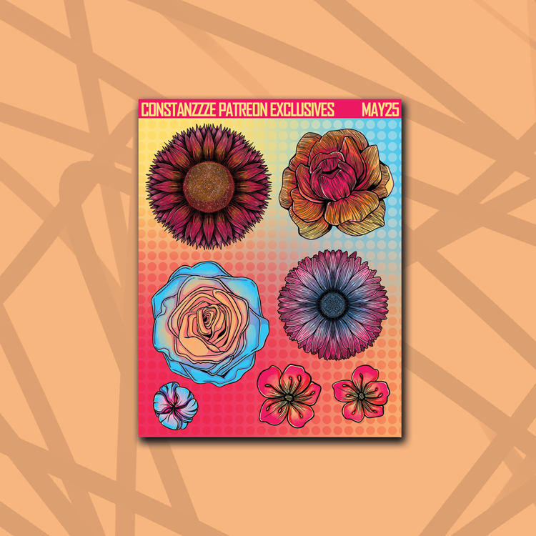 318 Florals Mixed Deco Sheet