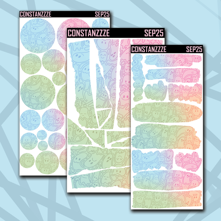 Pastel Ghostie Pattern Layering Bundle