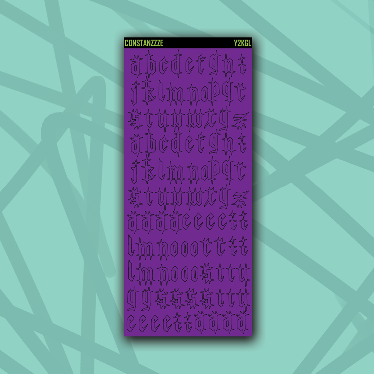 Y2K Gothic Letters