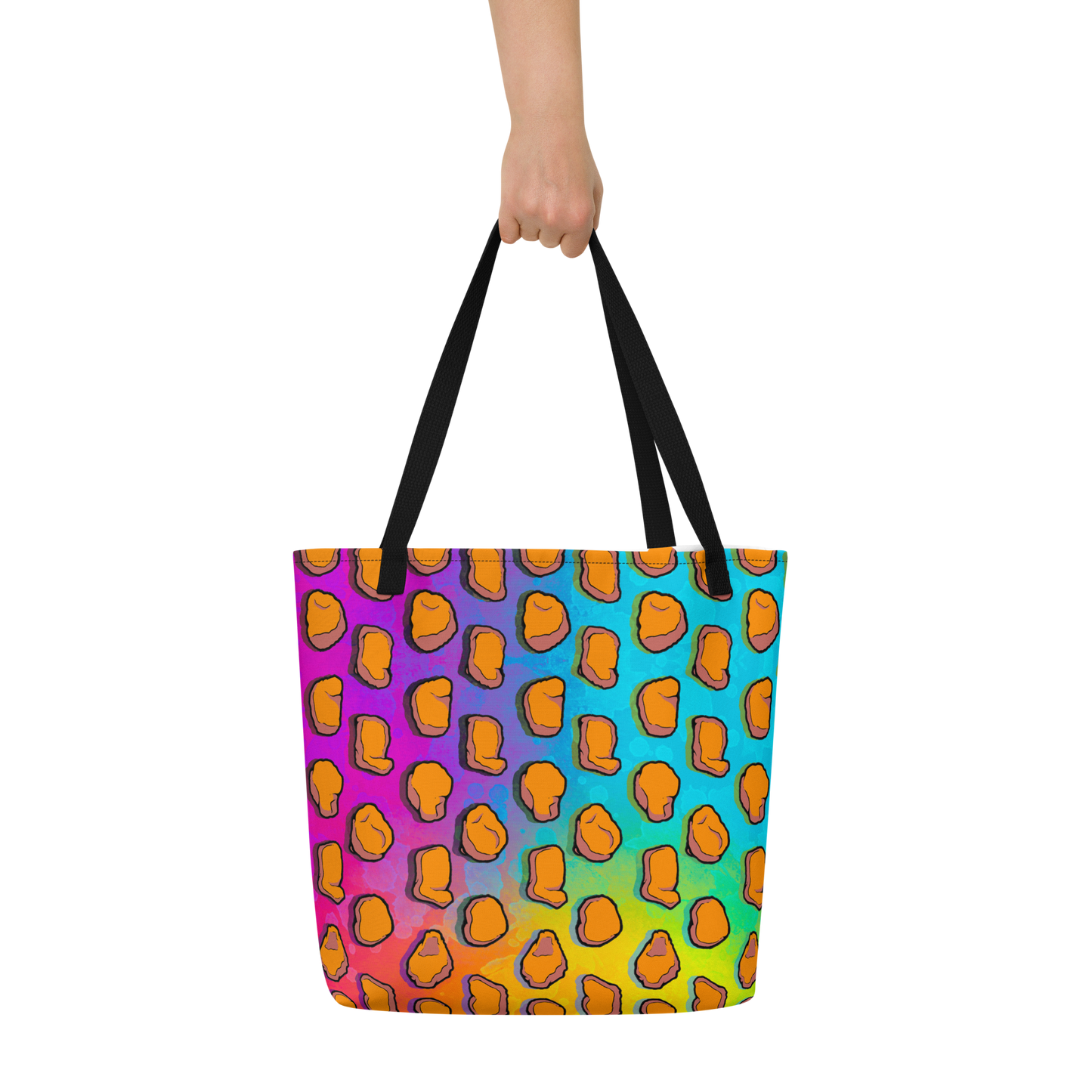 Chicken Nugget Large AF All-Over Print Tote Bag
