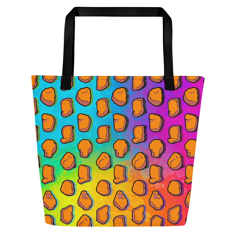 Chicken Nugget Large AF All-Over Print Tote Bag