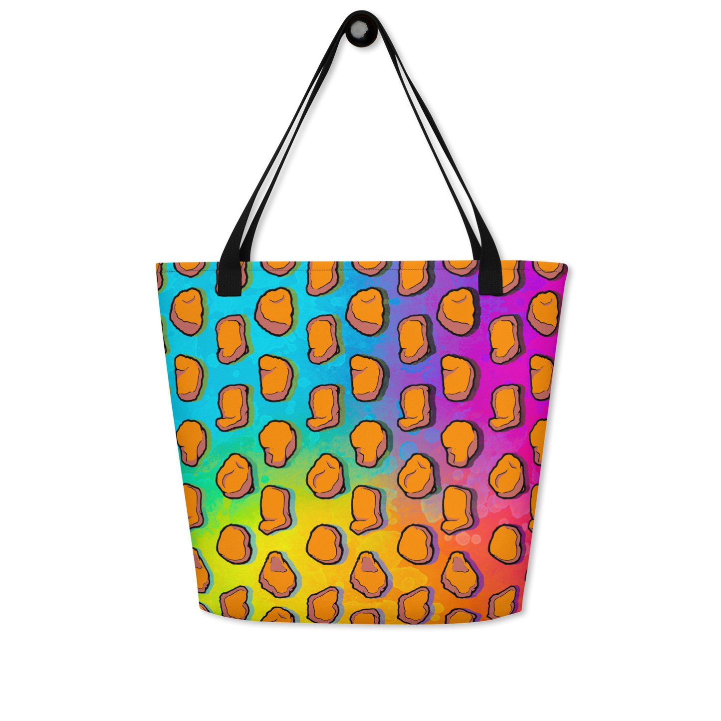 Chicken Nugget Large AF All-Over Print Tote Bag
