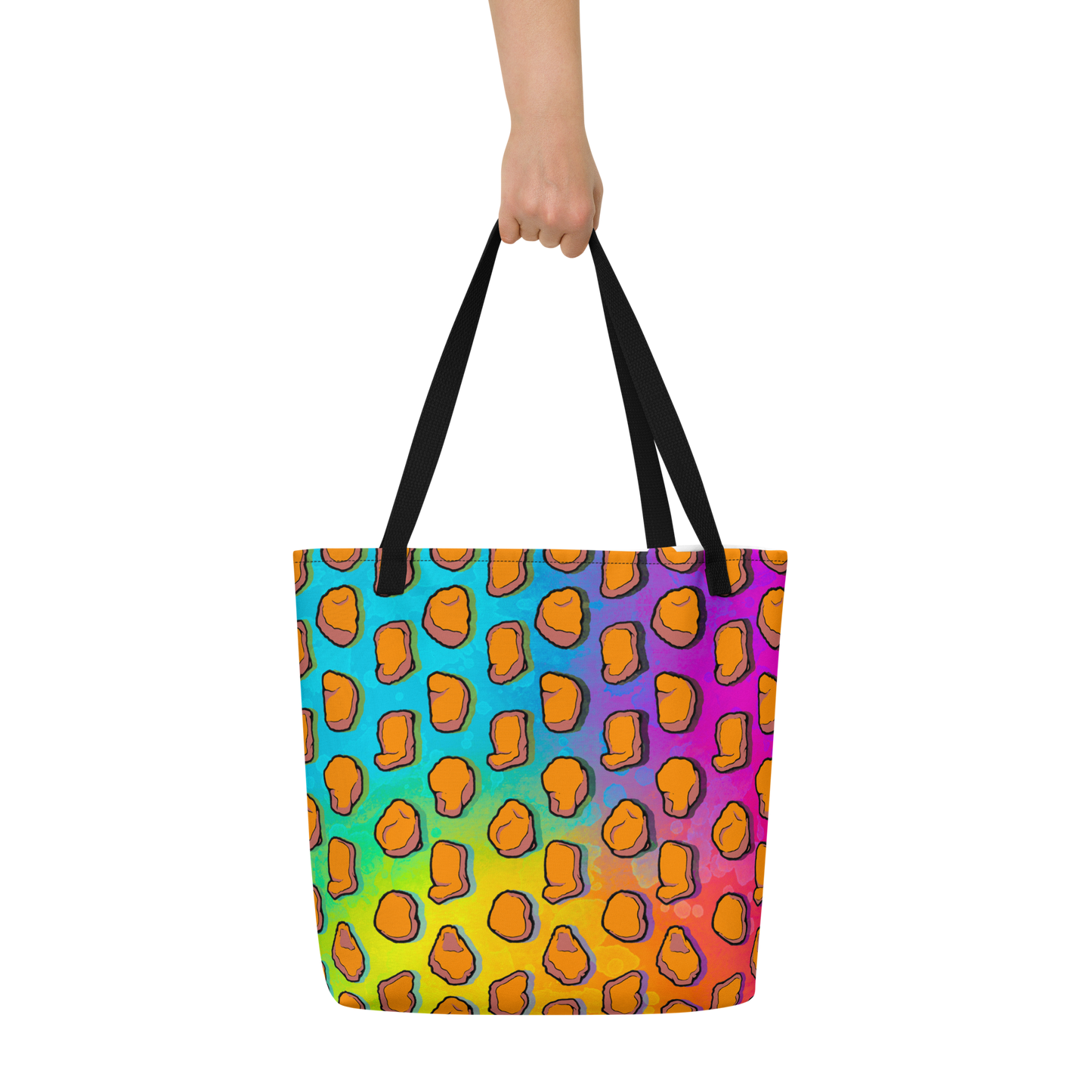Chicken Nugget Large AF All-Over Print Tote Bag