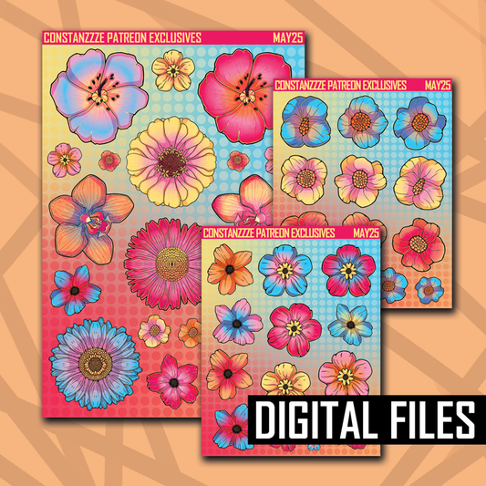 Digital 318 Florals Base Sheet Bundle