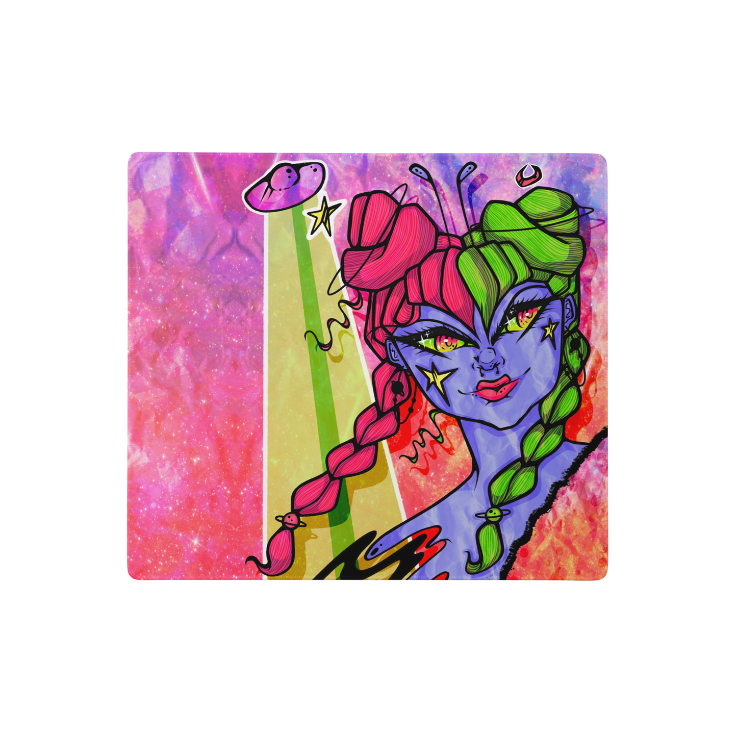 Space Girl Desk Mat