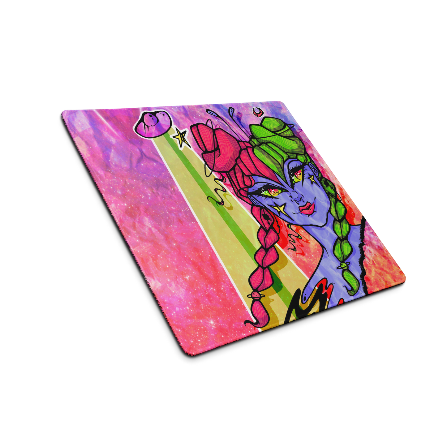 Space Girl Desk Mat