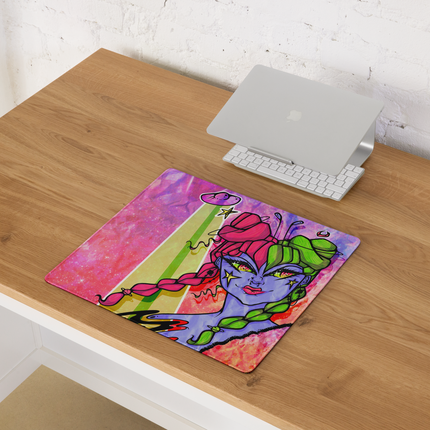 Space Girl Desk Mat