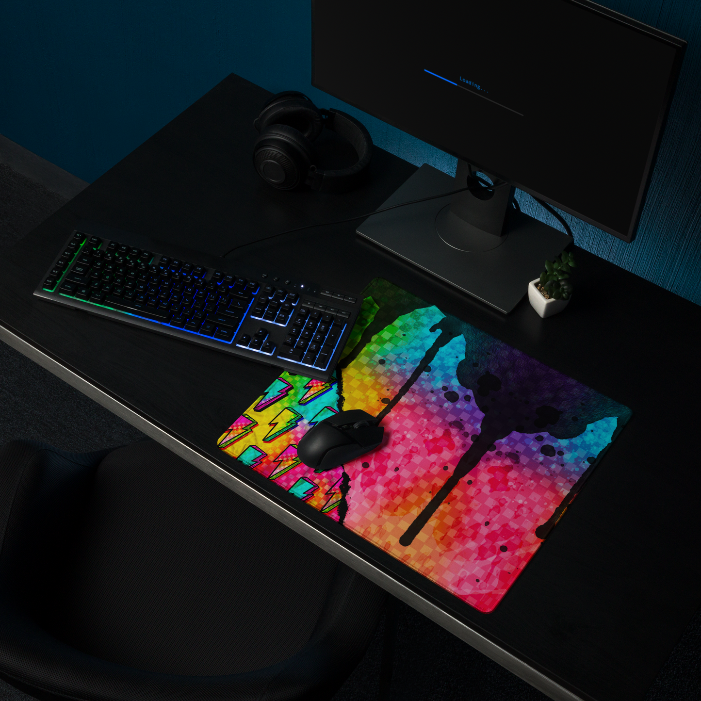 Splatter Rip Desk Mat