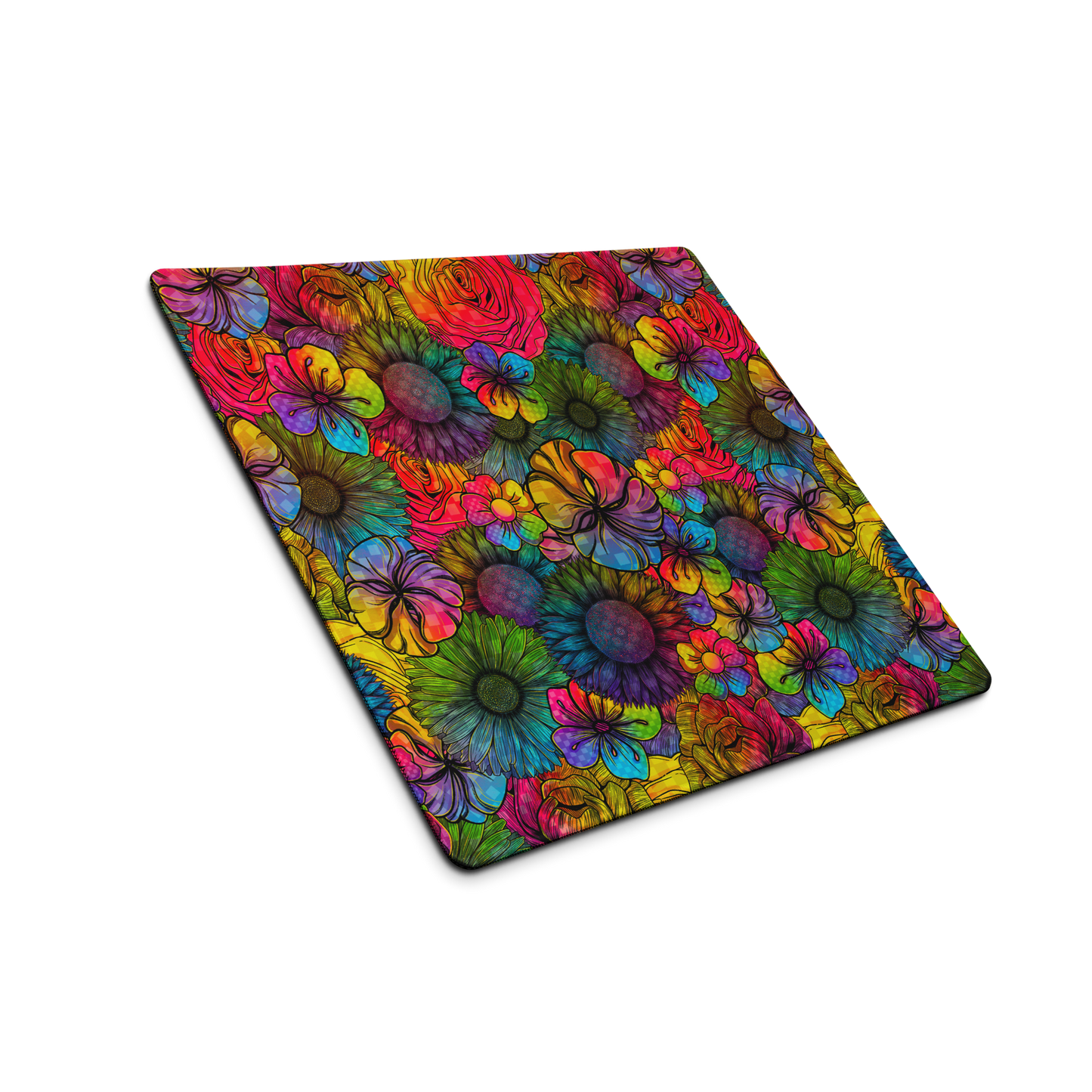 Rainbow Florals Desk Mat