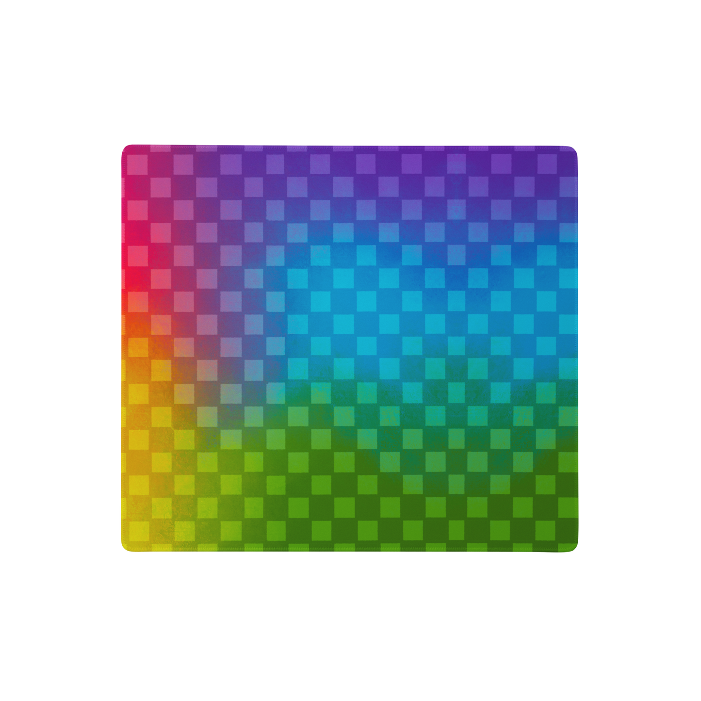 Rainbow Checker Desk Mat