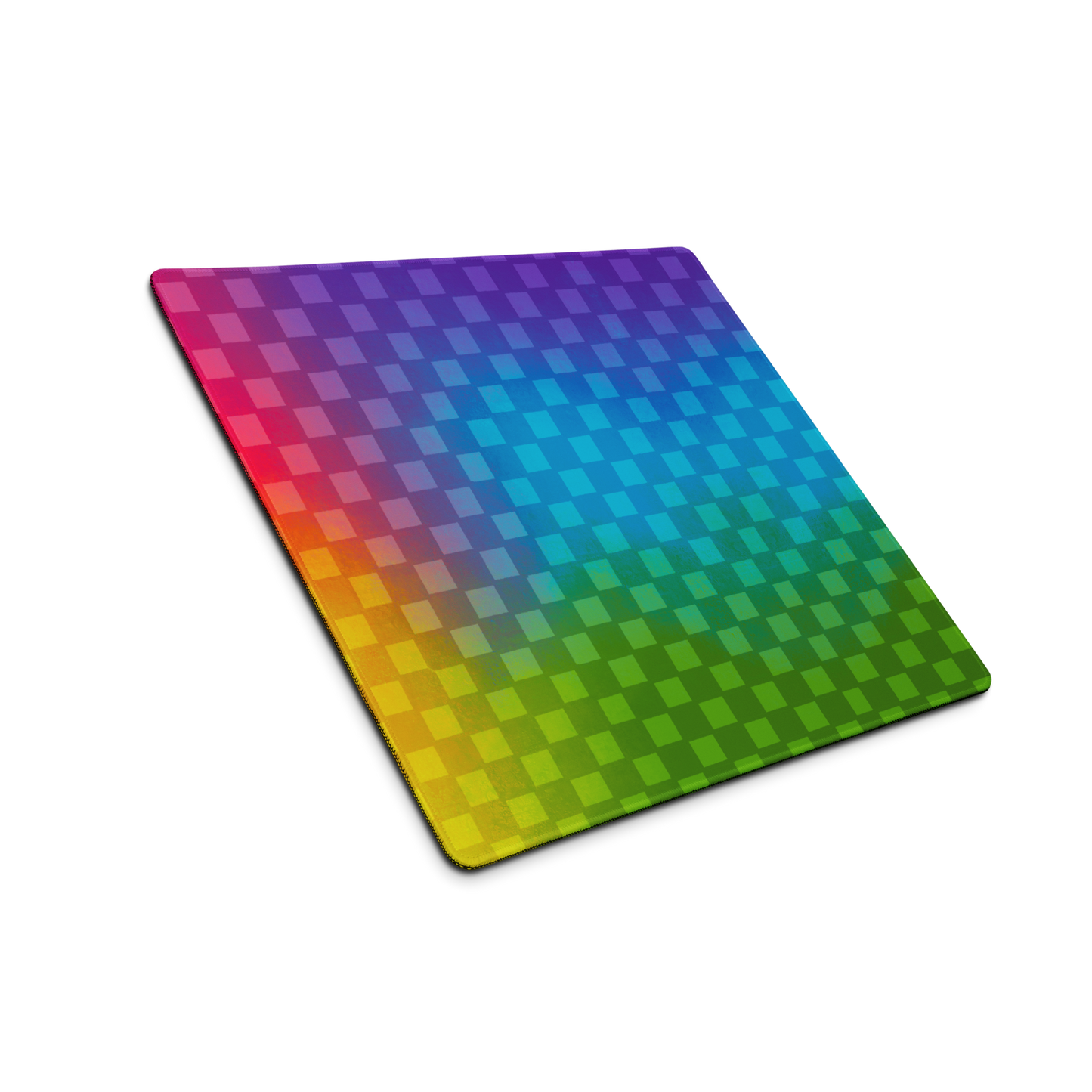 Rainbow Checker Desk Mat