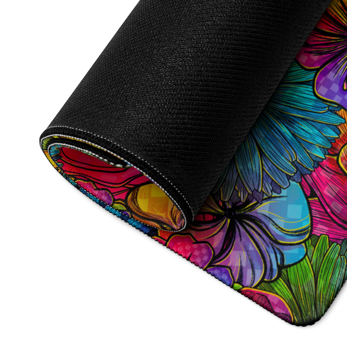 Rainbow Florals Desk Mat
