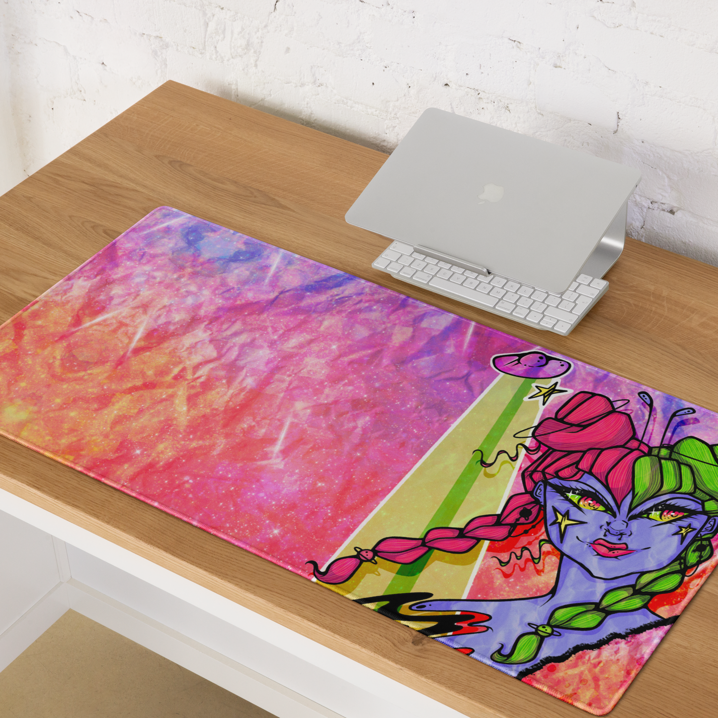 Space Girl Desk Mat