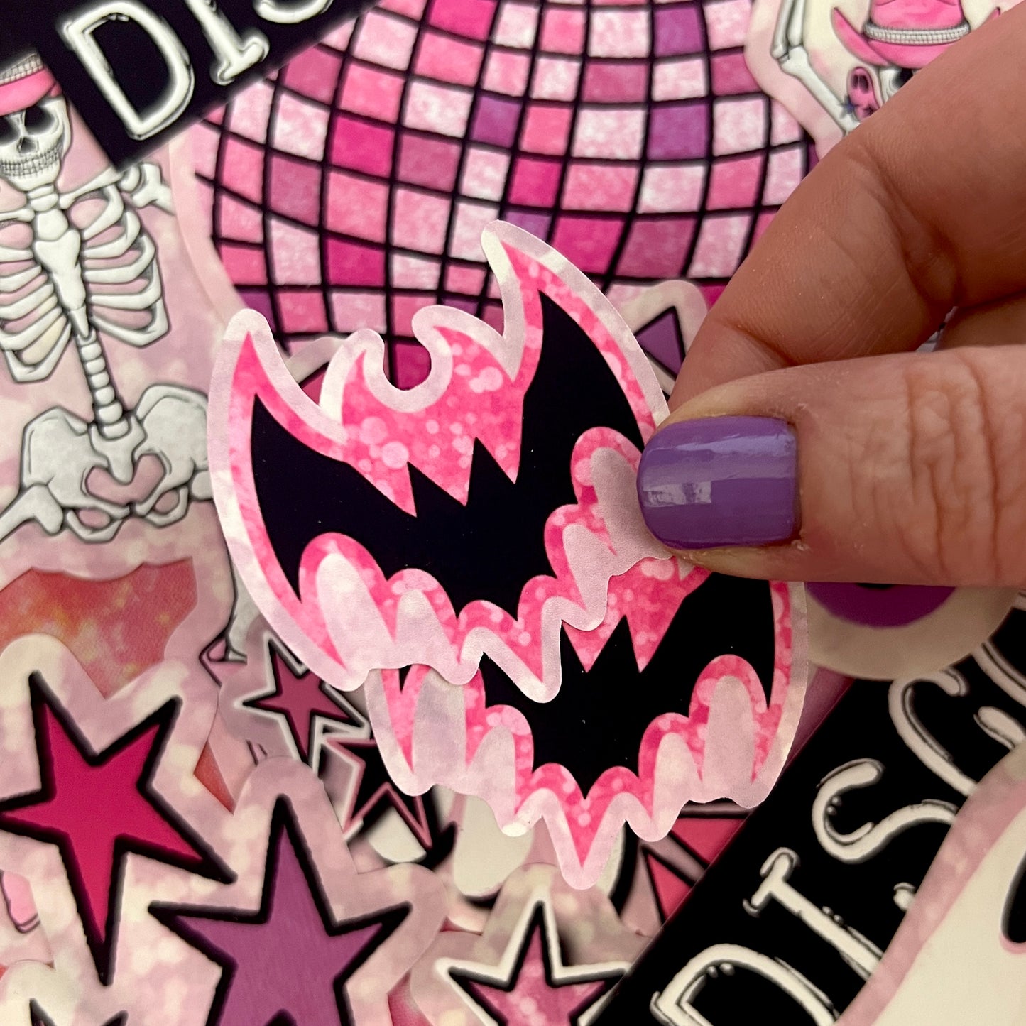 Pink Spooky Disco Die Cut Addon