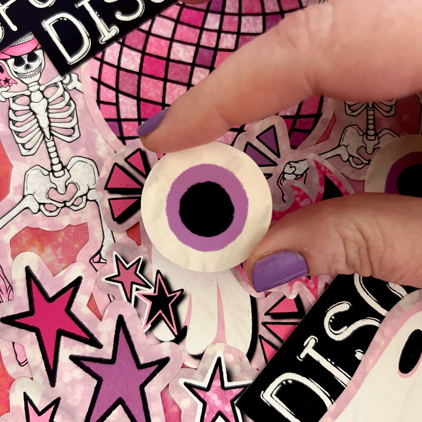 Pink Spooky Disco Die Cut Addon