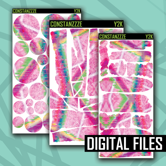Digital Y2K Doodle Layering Bundle