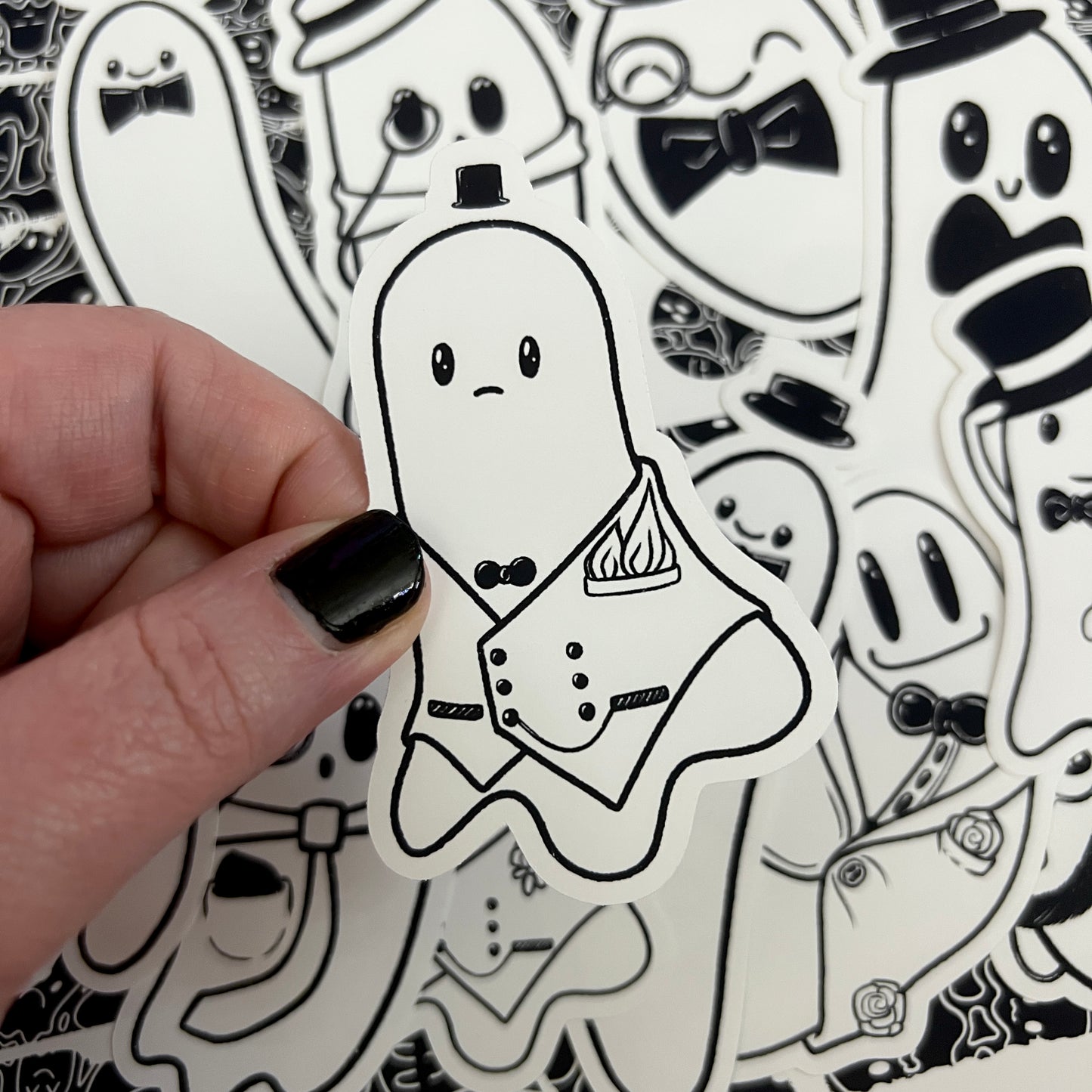 Black and White Dapper Boo Die Cut Bundle