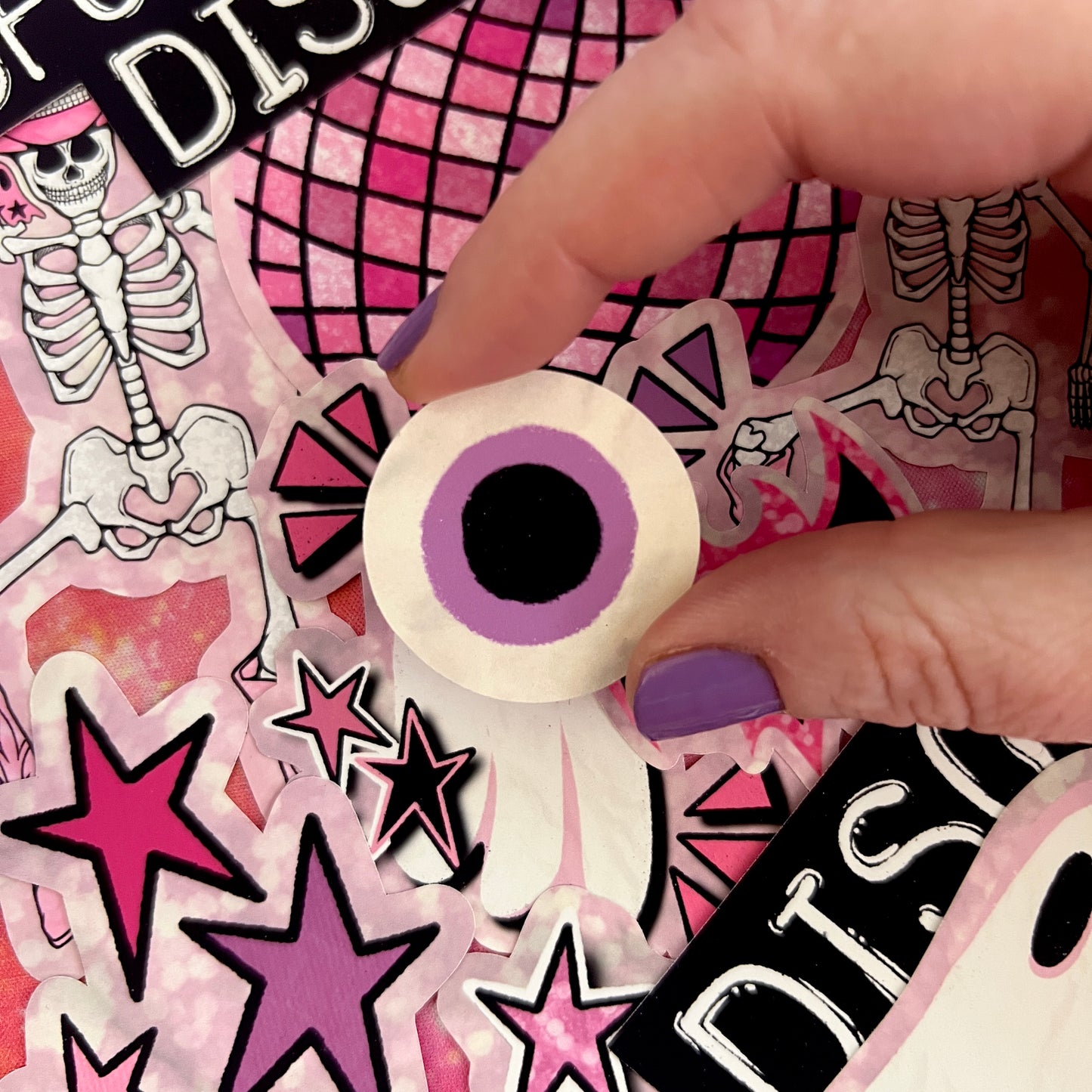 Pink Spooky Disco Die Cut Addon