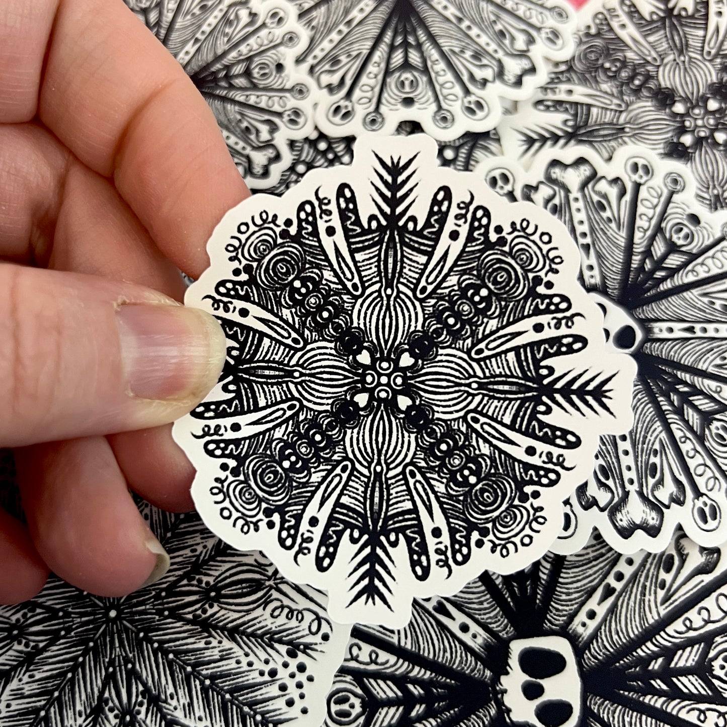 Skull Witch Winter Snowflake Die Cut Bundle