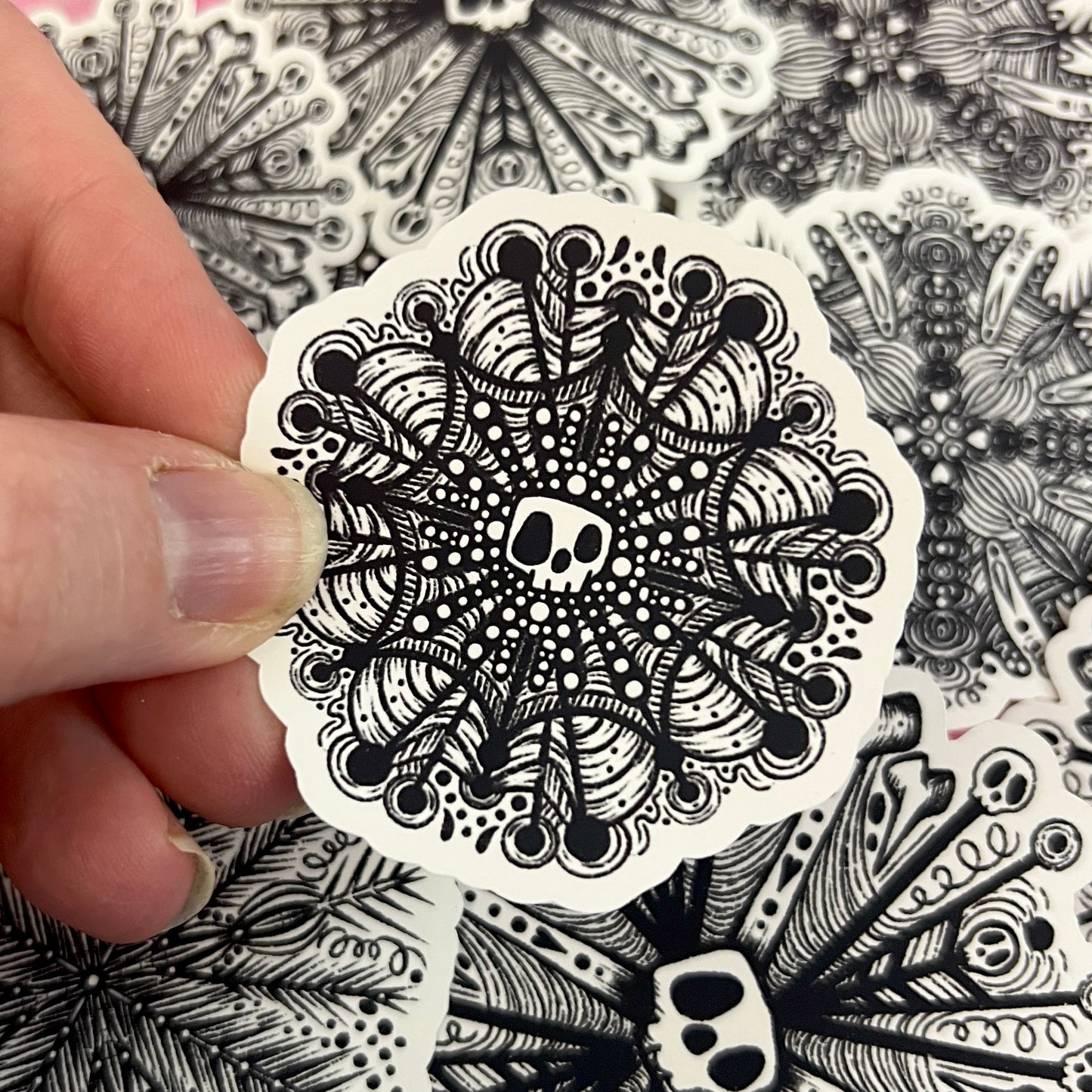 Skull Witch Winter Snowflake Die Cut Bundle