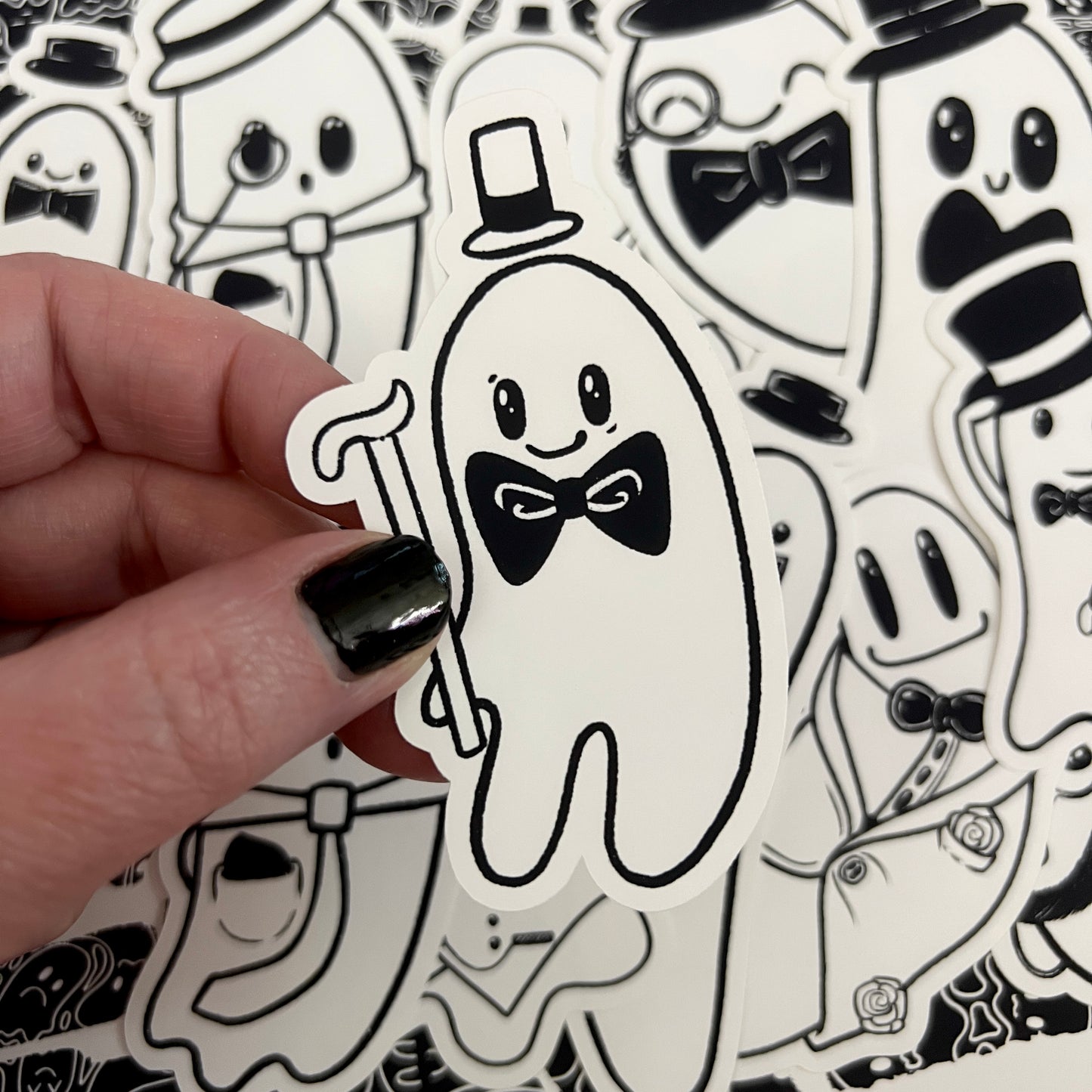 Black and White Dapper Boo Die Cut Bundle