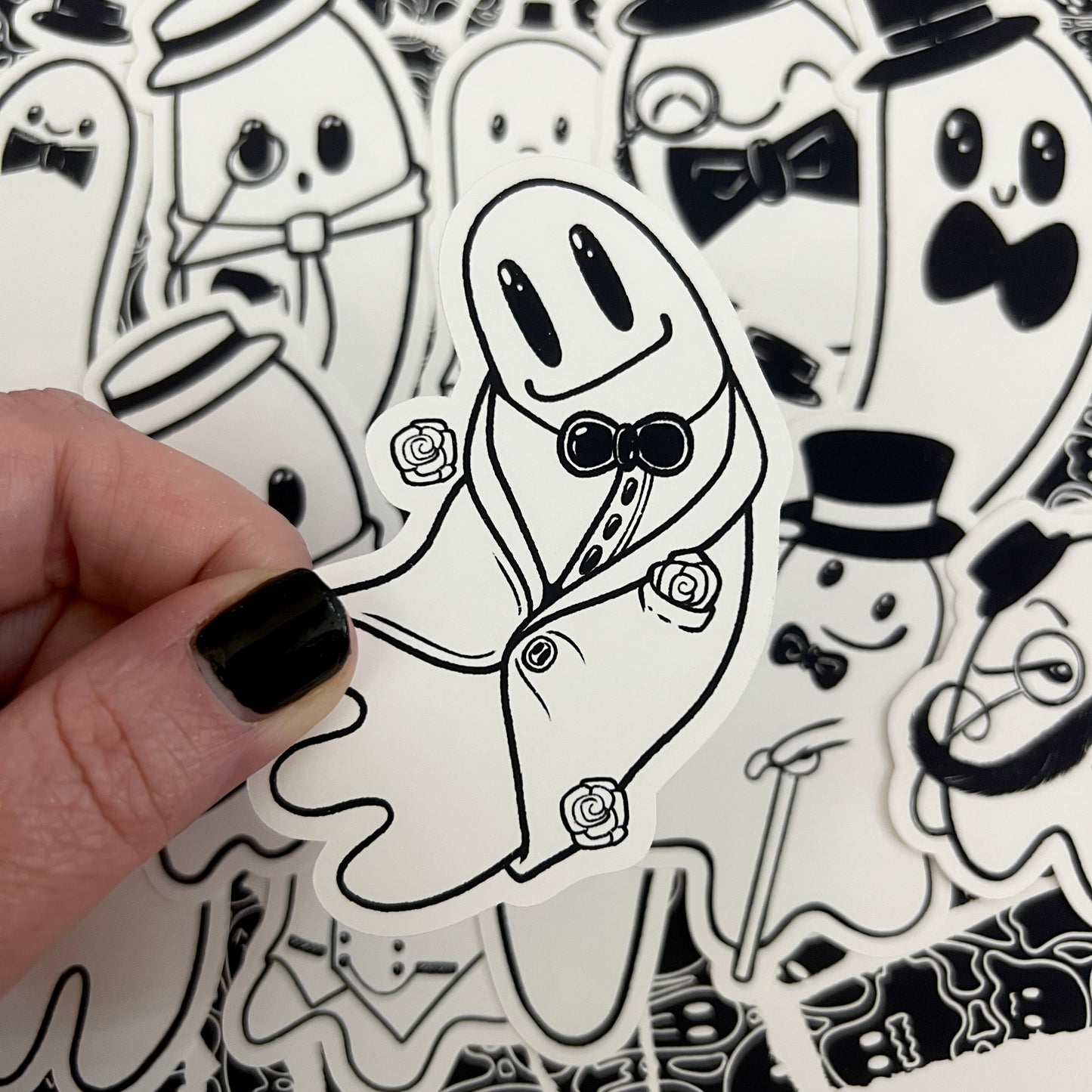 Black and White Dapper Boo Die Cut Bundle
