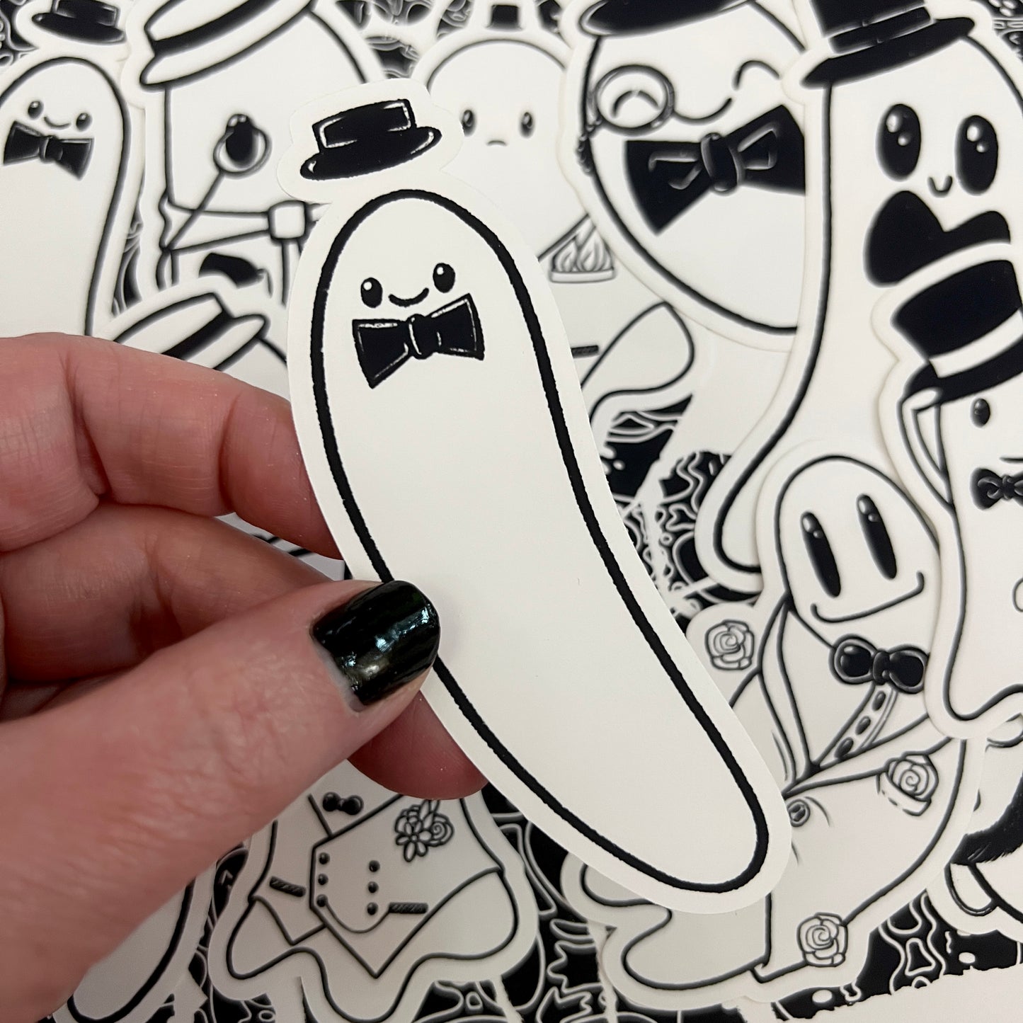 Black and White Dapper Boo Die Cut Bundle