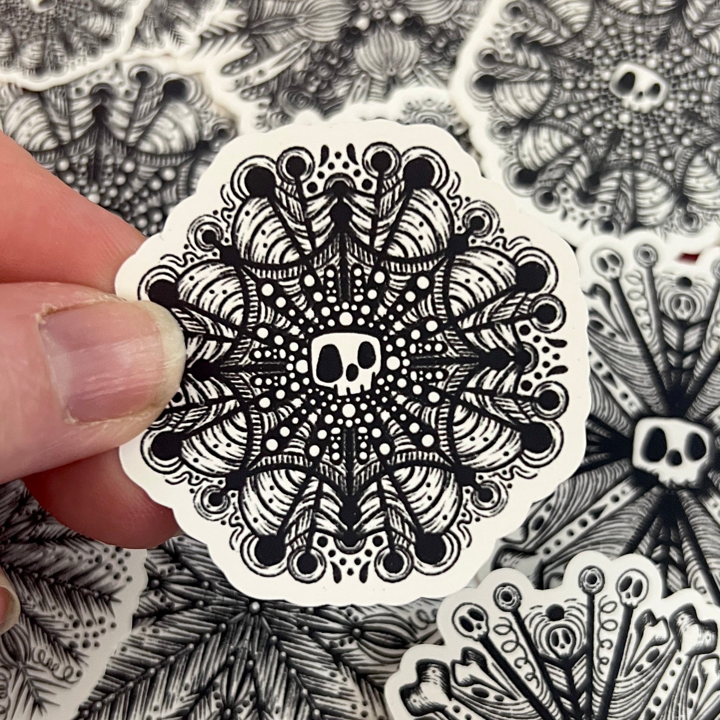 Skull Witch Winter Snowflake Die Cut Bundle