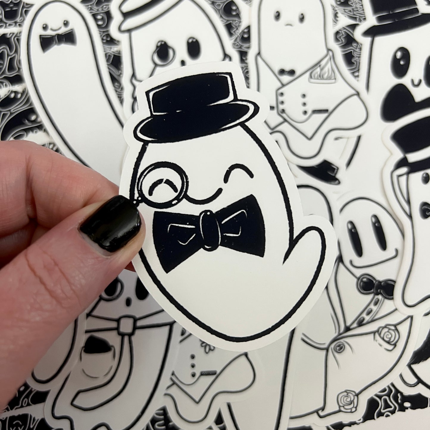 Black and White Dapper Boo Die Cut Bundle