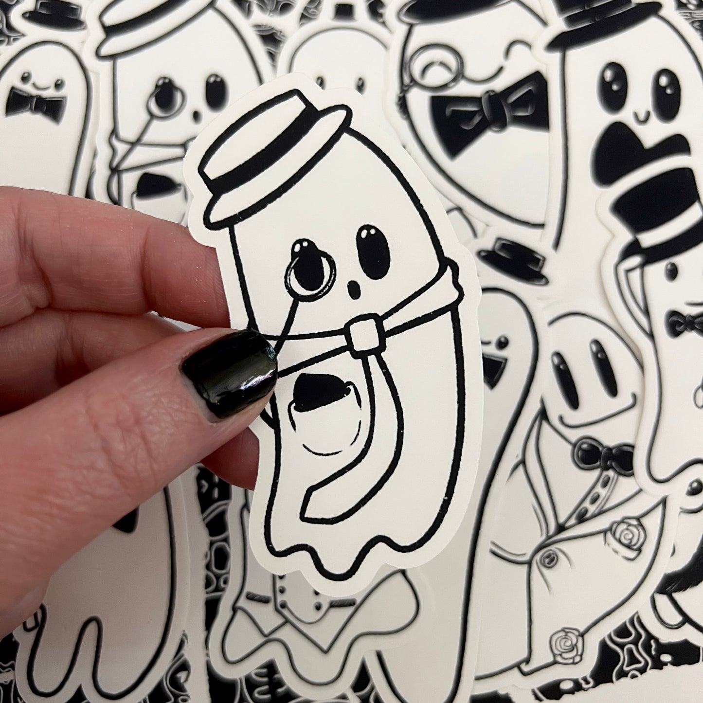 Black and White Dapper Boo Die Cut Bundle