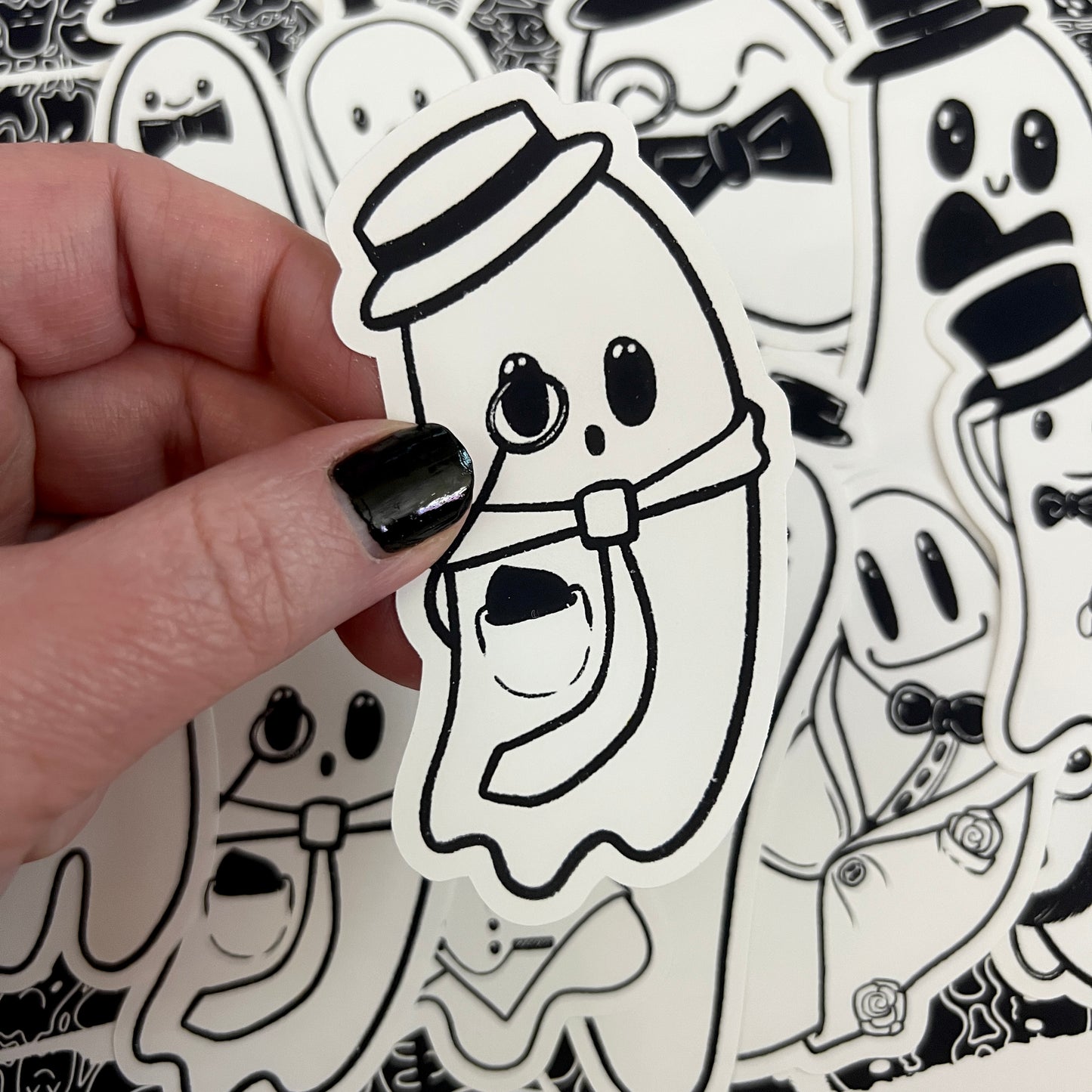 Black and White Dapper Boo Die Cut Bundle