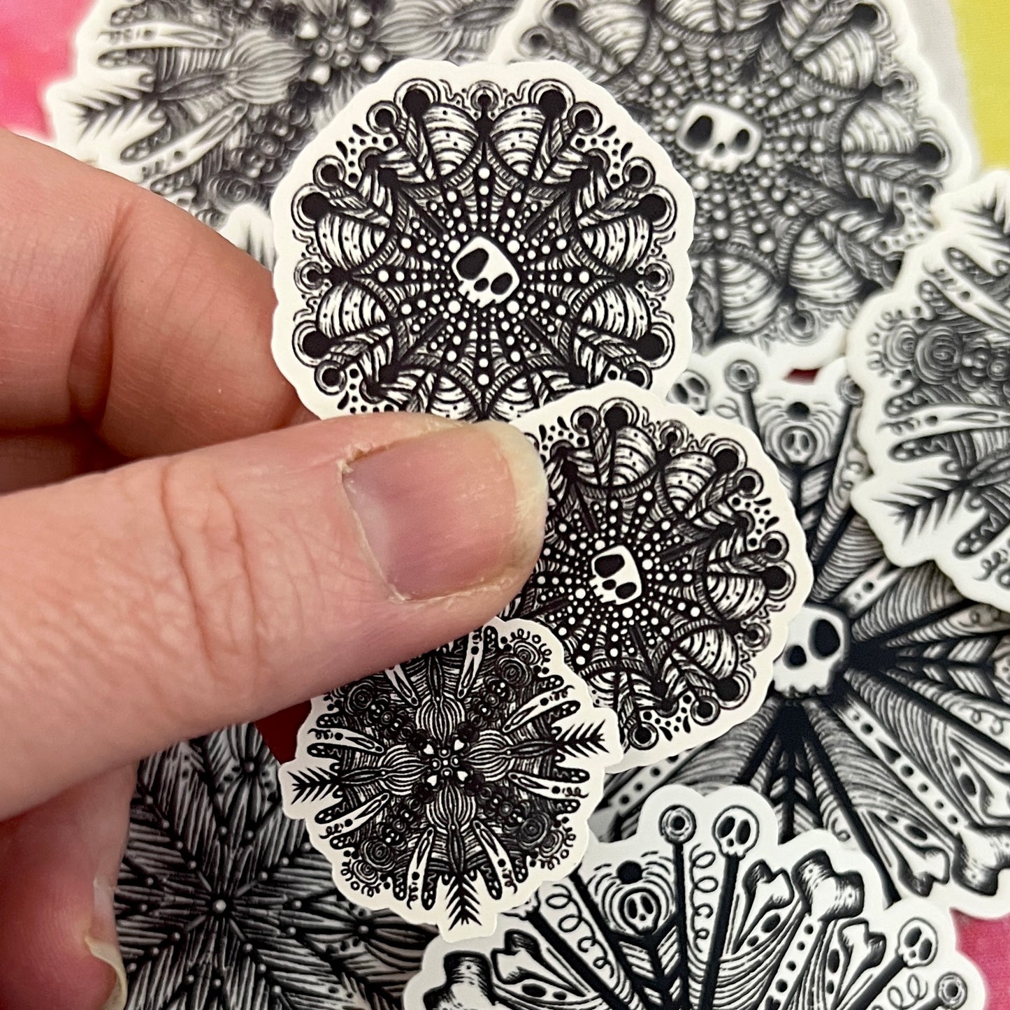 Skull Witch Winter Snowflake Die Cut Bundle