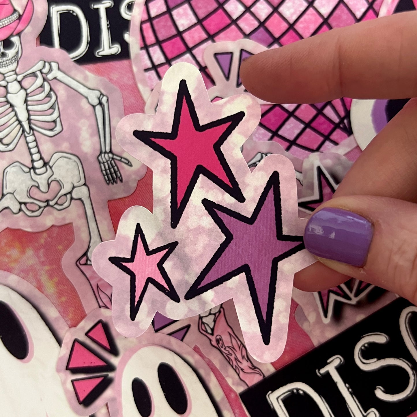 Pink Spooky Disco Die Cut Addon