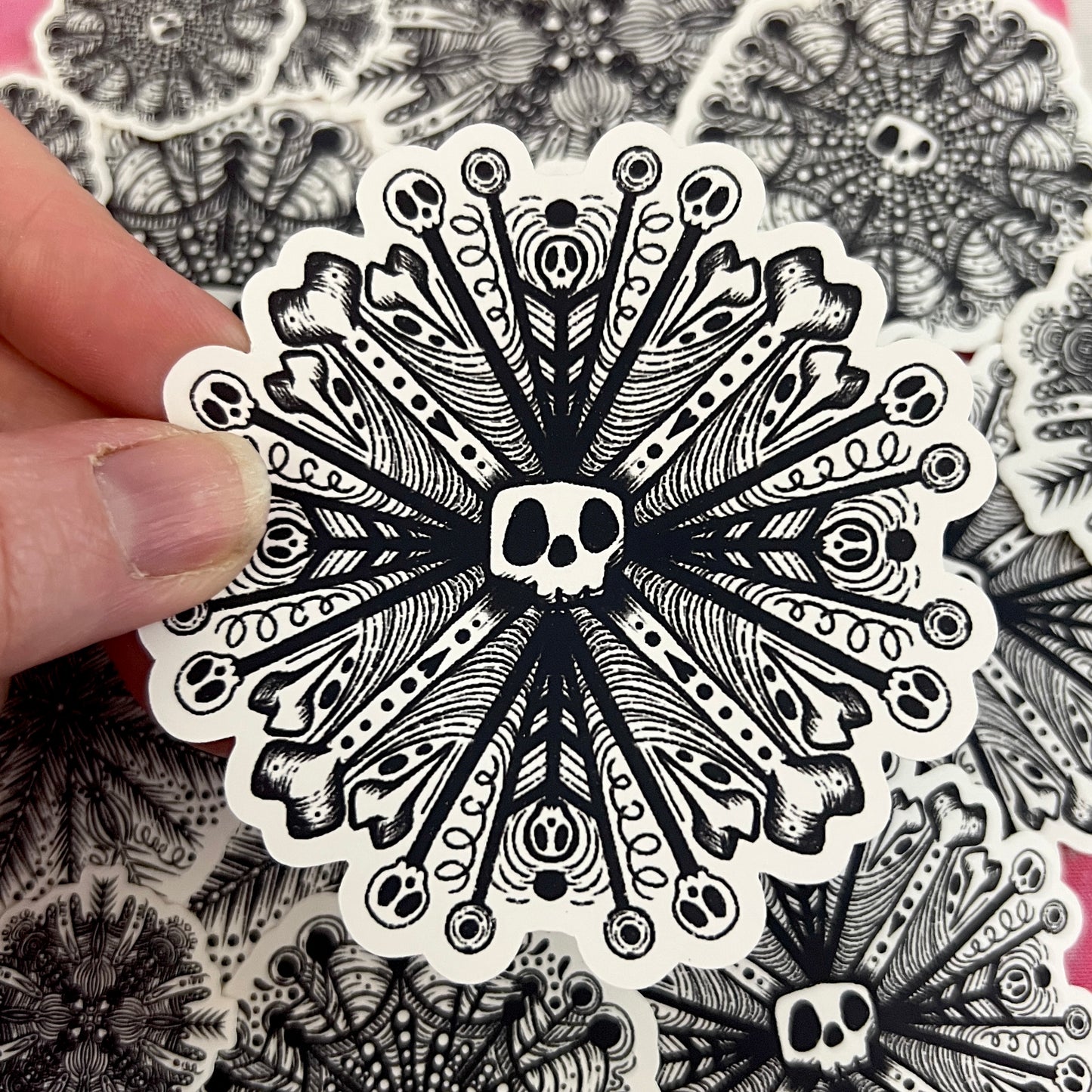 Skull Witch Winter Snowflake Die Cut Bundle