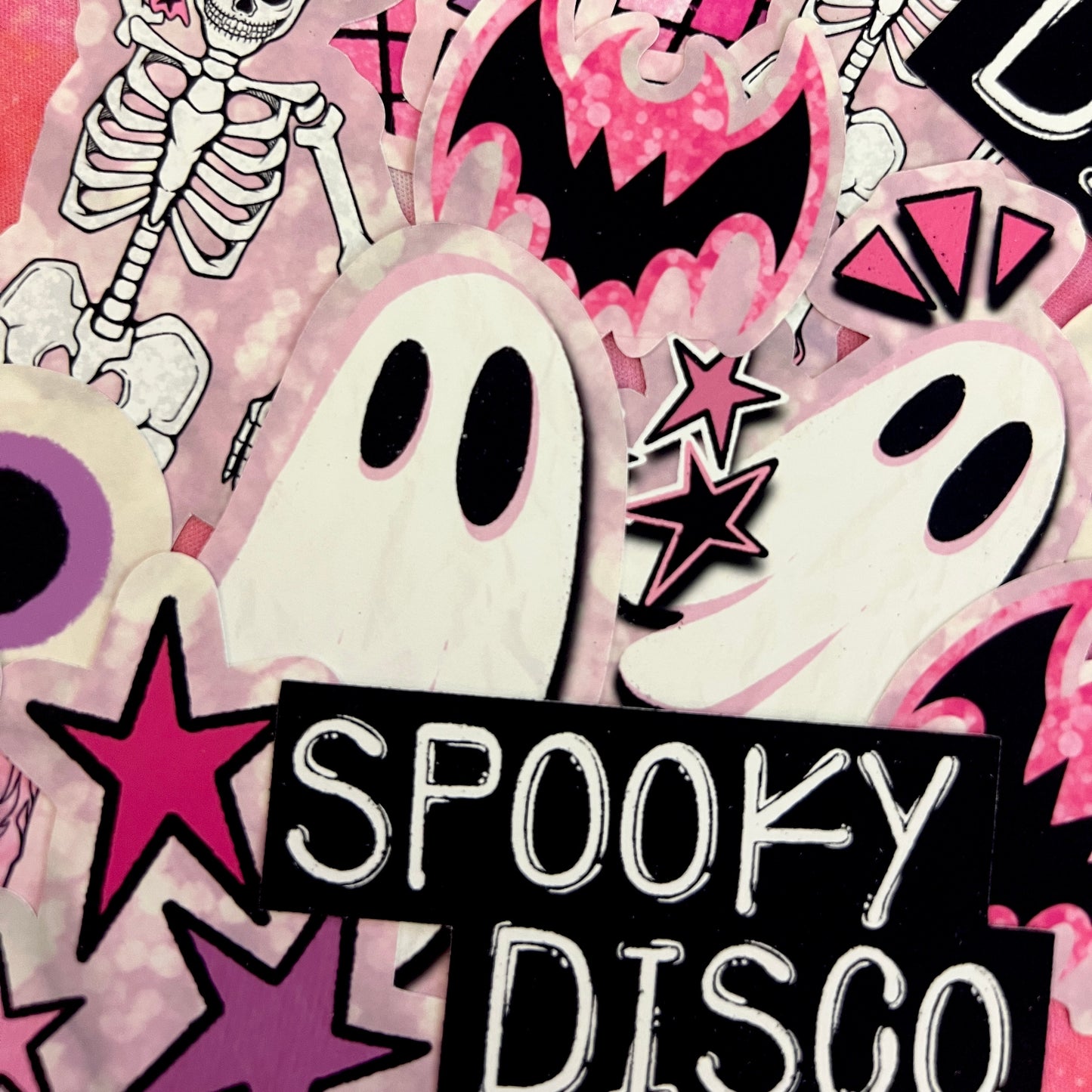 Pink Spooky Disco Die Cut Addon