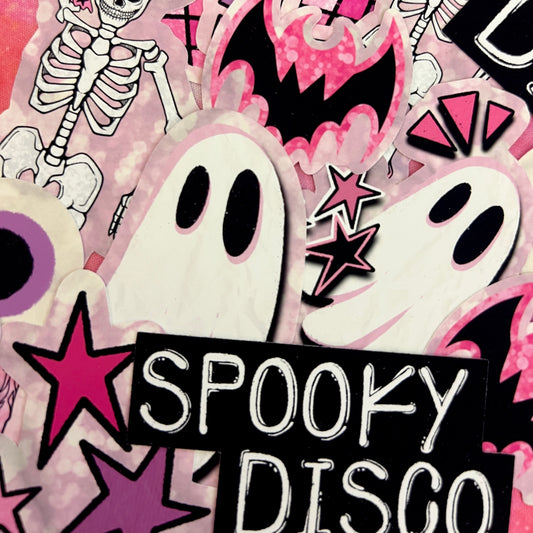 Pink Spooky Disco Die Cut Addon