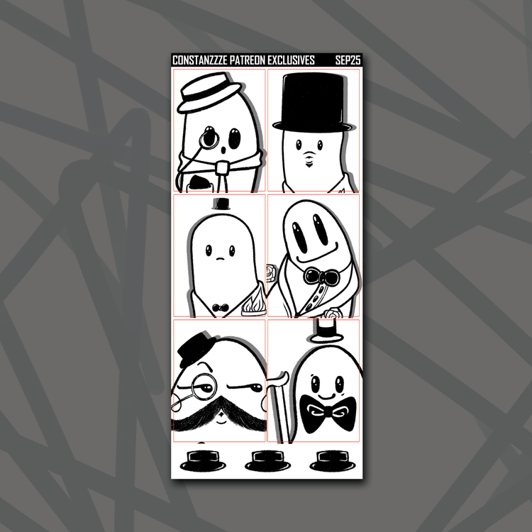 Black and White Dapper Boos Higher Deco Sheet Bundle