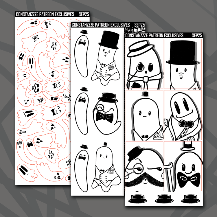 Black and White Dapper Boos Higher Deco Sheet Bundle