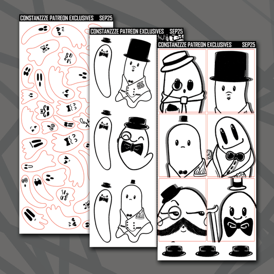 Black and White Dapper Boos Higher Deco Sheet Bundle