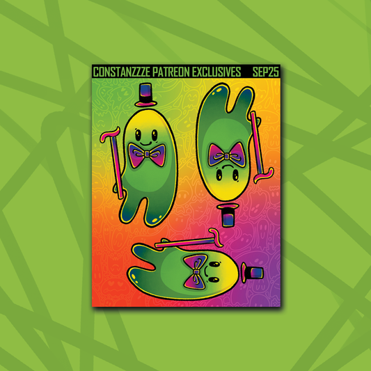 Bright Dapper Boos Green Ghostie Deco Sheet