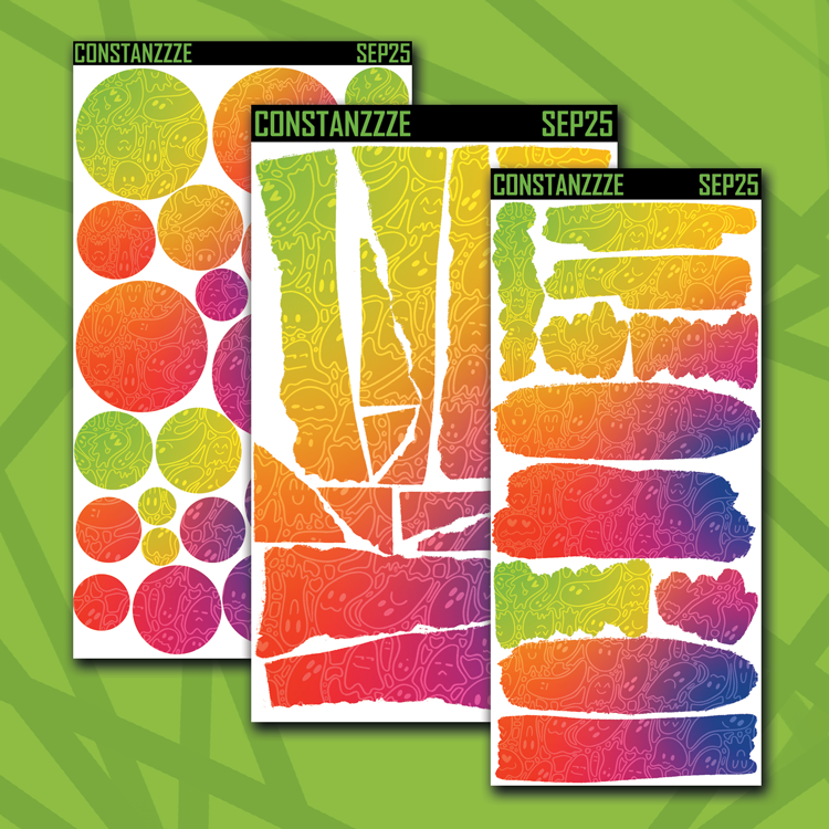 Bright Ghostie Pattern Layering Bundle