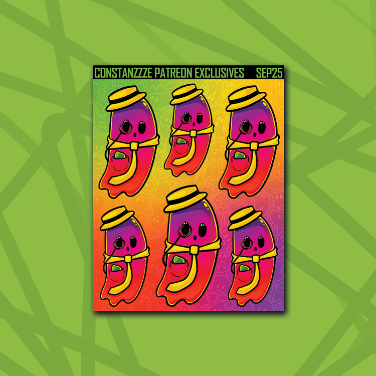 Bright Dapper Boos Tie Ghostie Deco Sheet